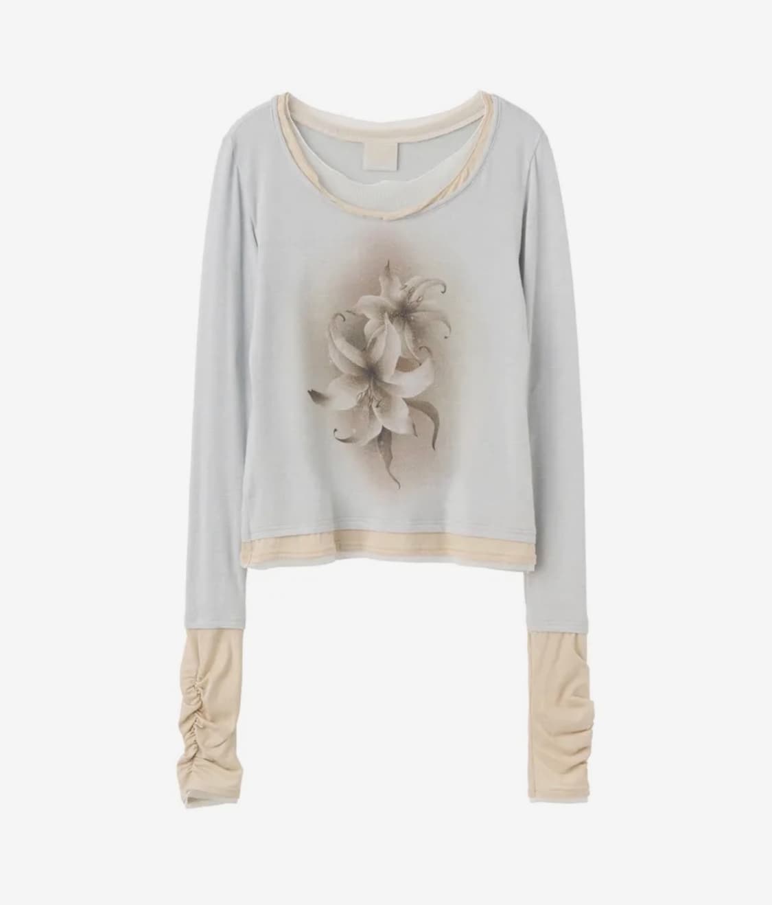 스컬프터 Triple Layered L/S Tee Pale Blue 상품이미지1
