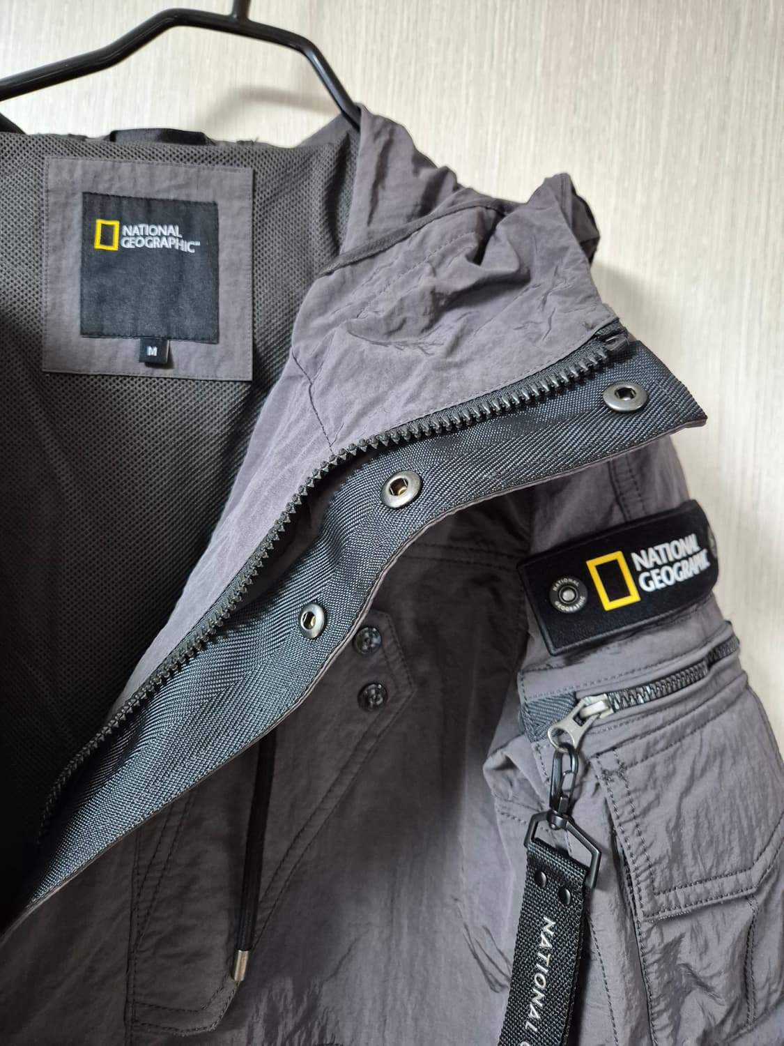 내셔널지오그래픽 페루스 피쉬테일 롱점퍼 춘추  야상 M 상품이미지5