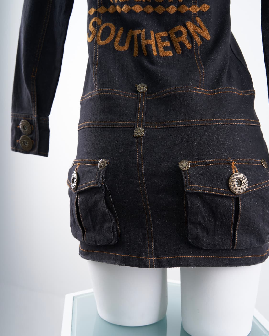 d.i.a 오네갸루 포켓 디테일 데님 원피스 상품이미지5