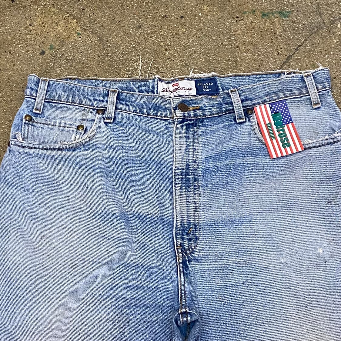 00s 미국 빈티지 리바이스 540 오렌지탭 연청 청반바지 상품이미지2
