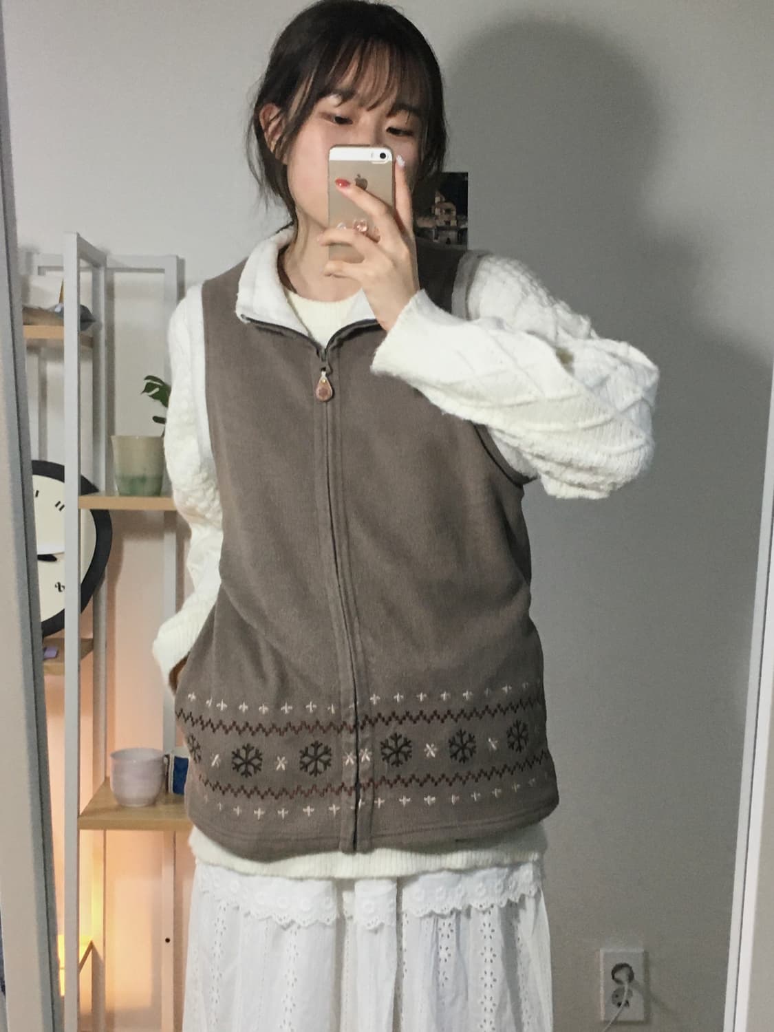 초코라떼 노르딕 조끼 상품이미지1