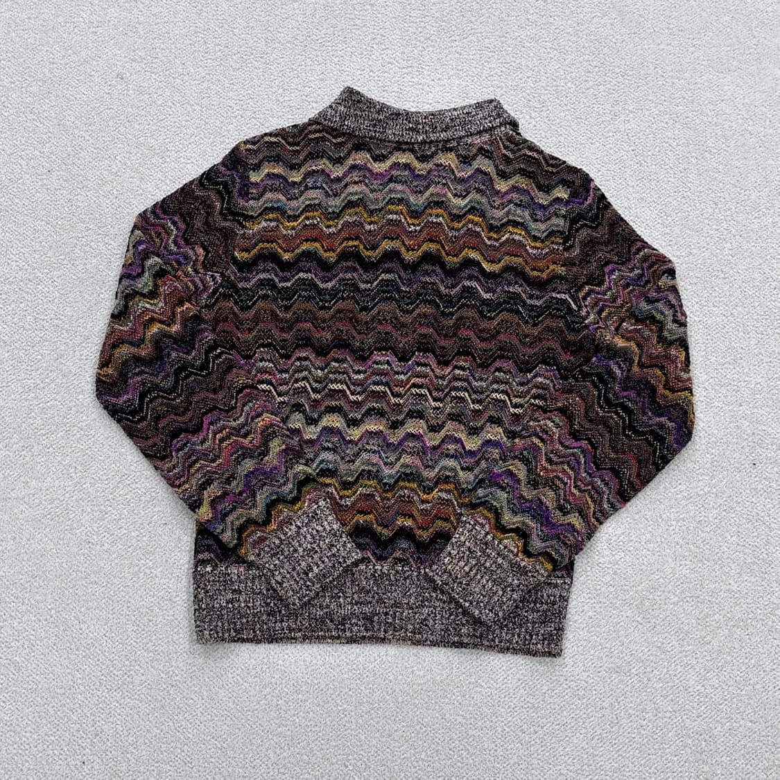 실측확인 미쏘니 하프집업 긴팔 니트 0331E 상품이미지2