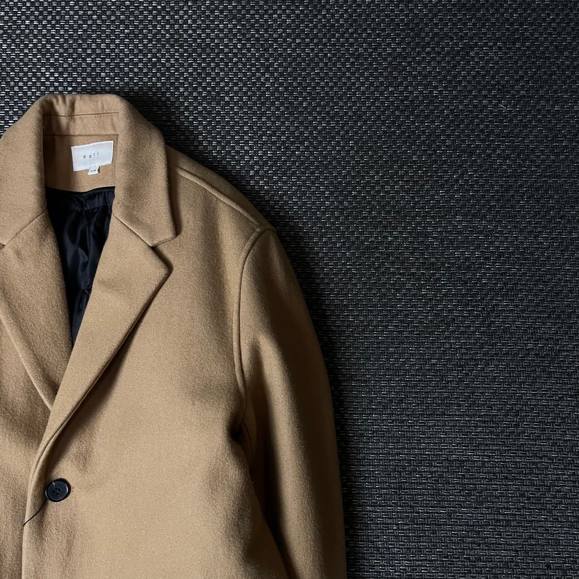 PATI 베이지 울 싱글 코트 L 상품이미지3