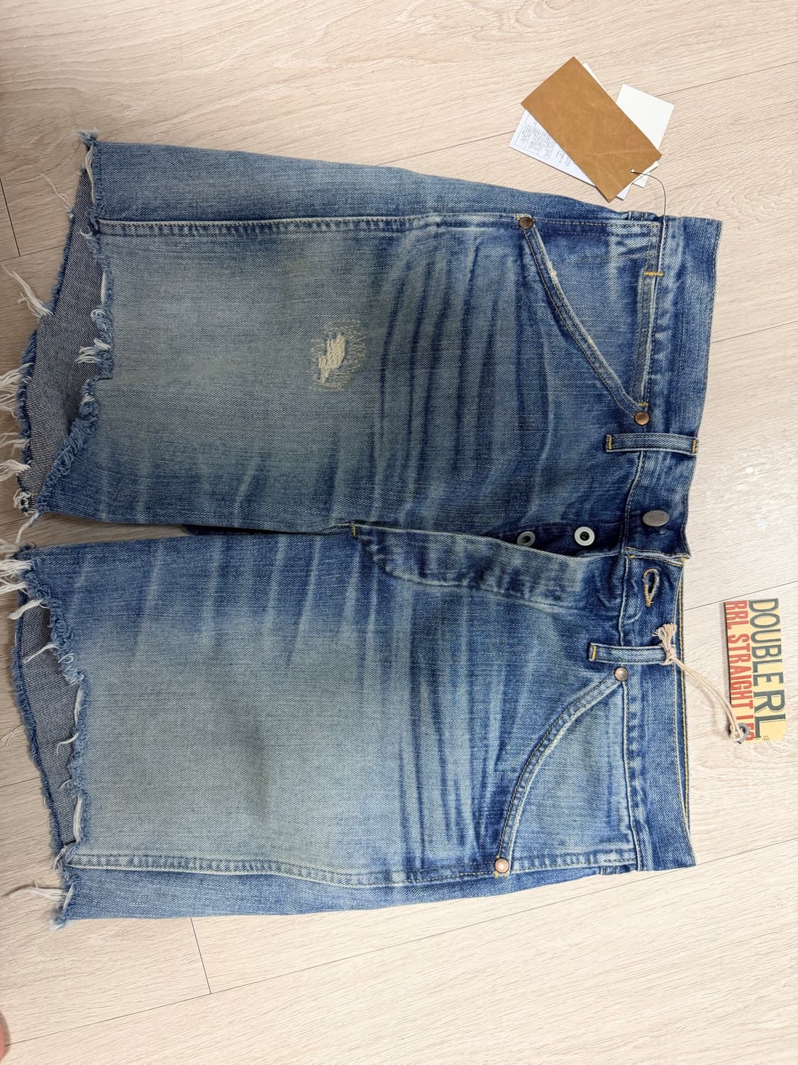 rrl 더블알엘 스트레이트핏 바이렌 데님 쇼트 32 상품이미지1