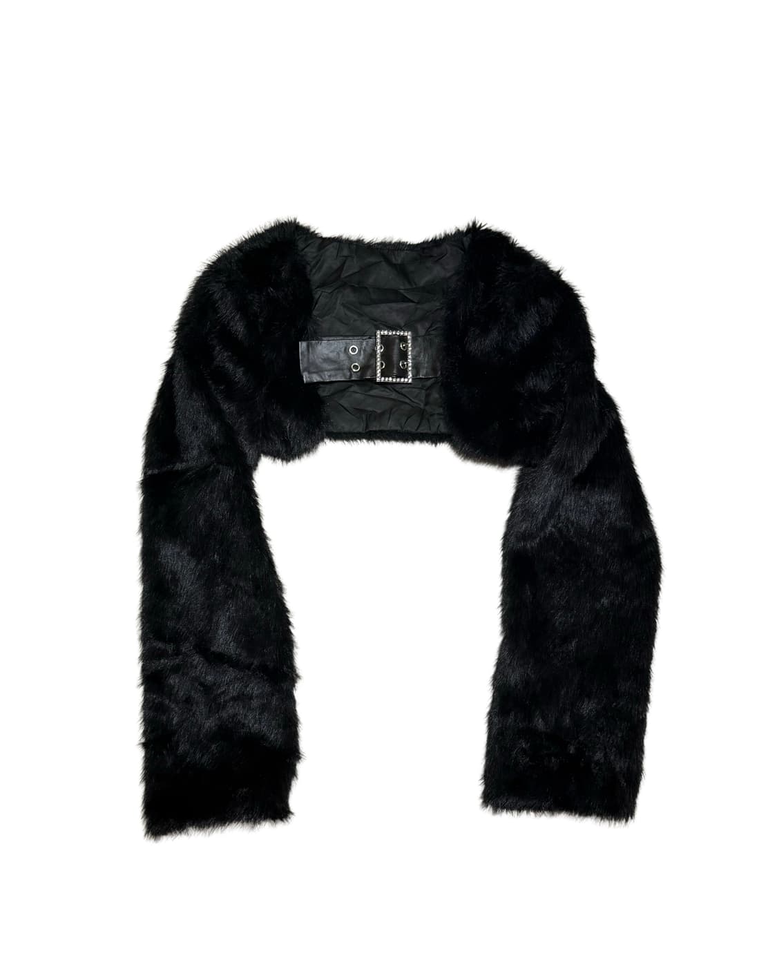 빈티지 갸루 st Faux 퍼 볼레로 상품이미지4