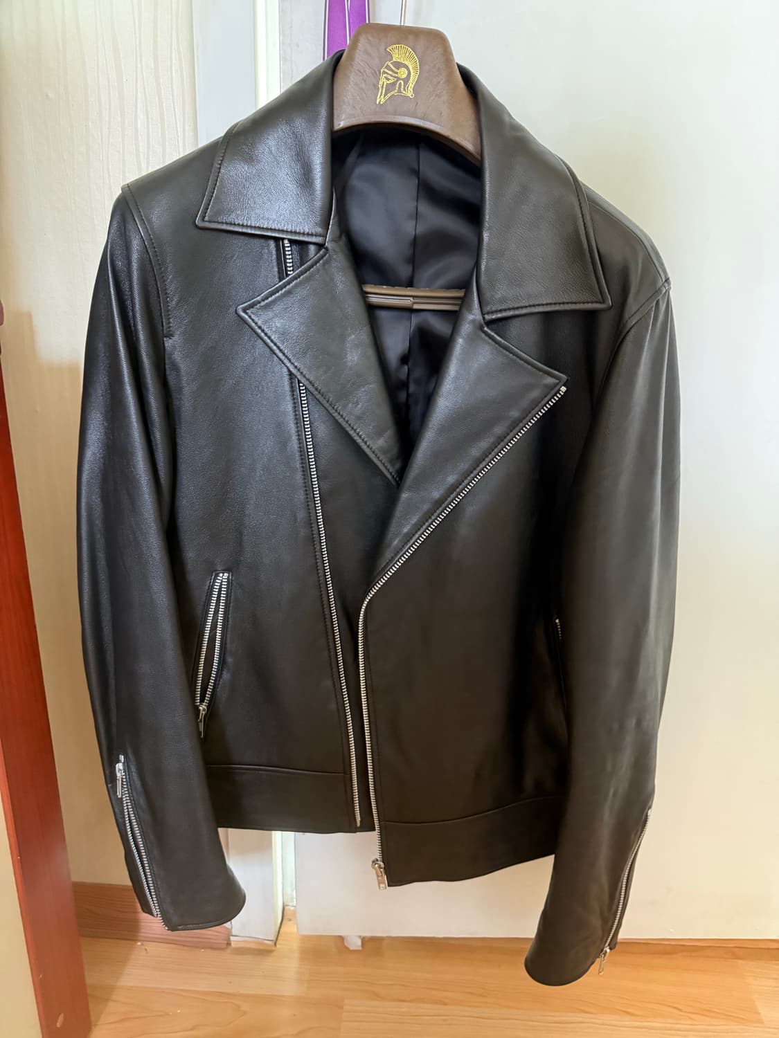 론트 램스킨 가죽자켓 상품이미지1