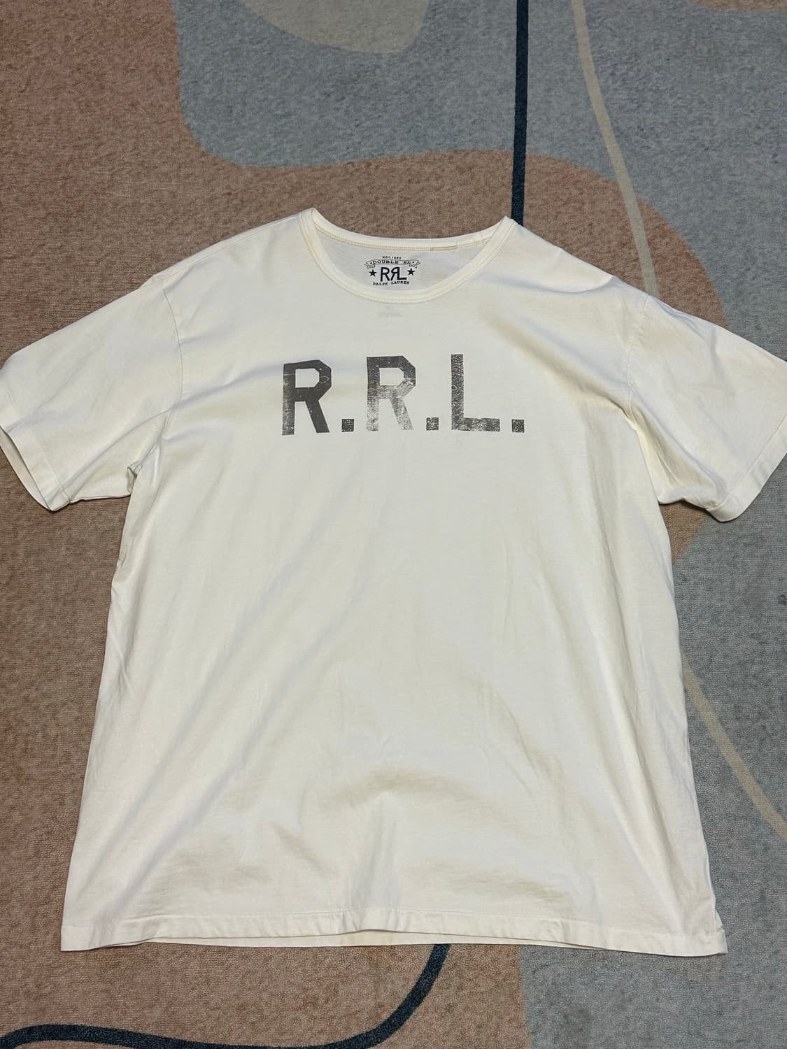 [XL] RRL(더블알엘 ) RRL 로고 반팔 티셔츠 상품이미지1