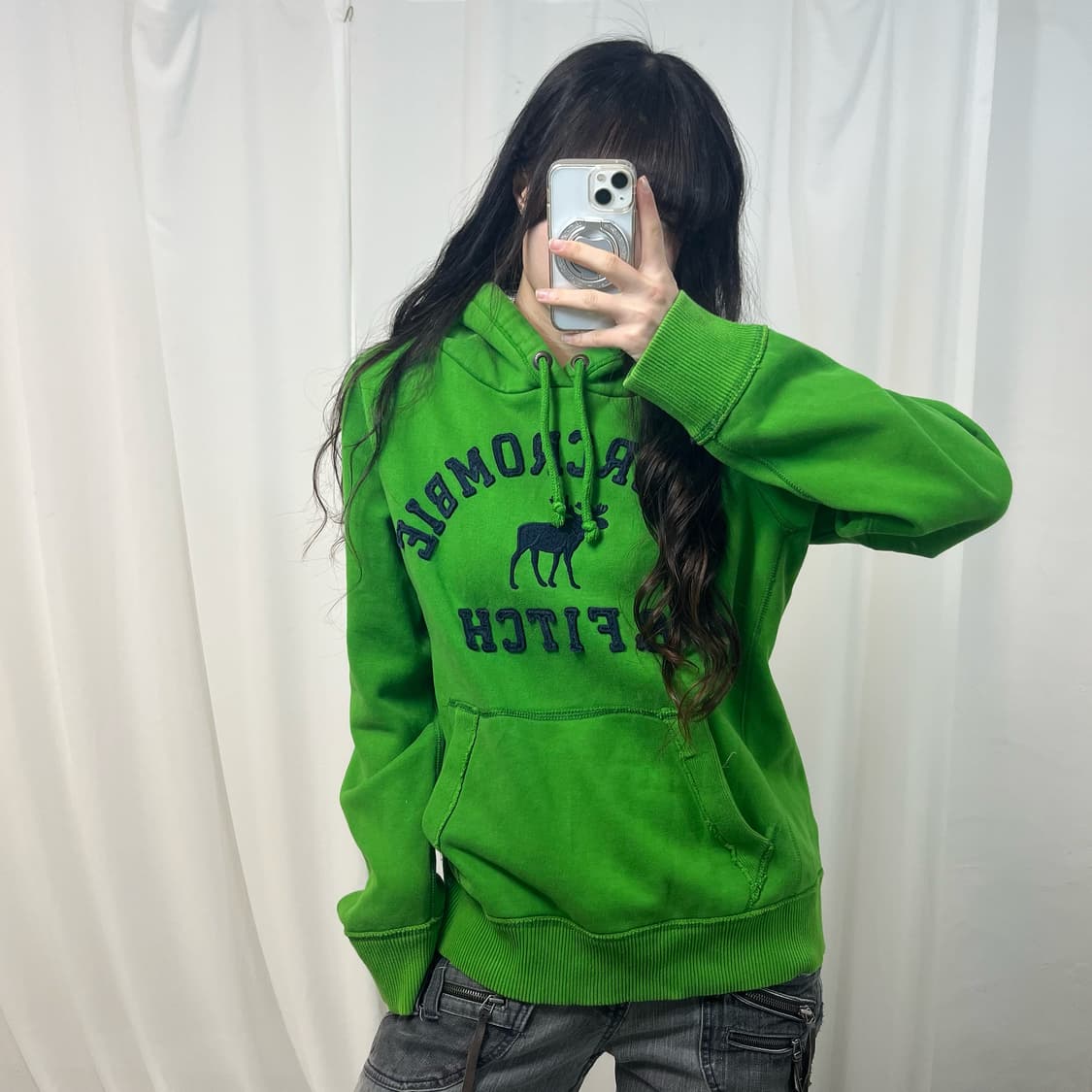 Abercrombie Green Hoodie 상품이미지1