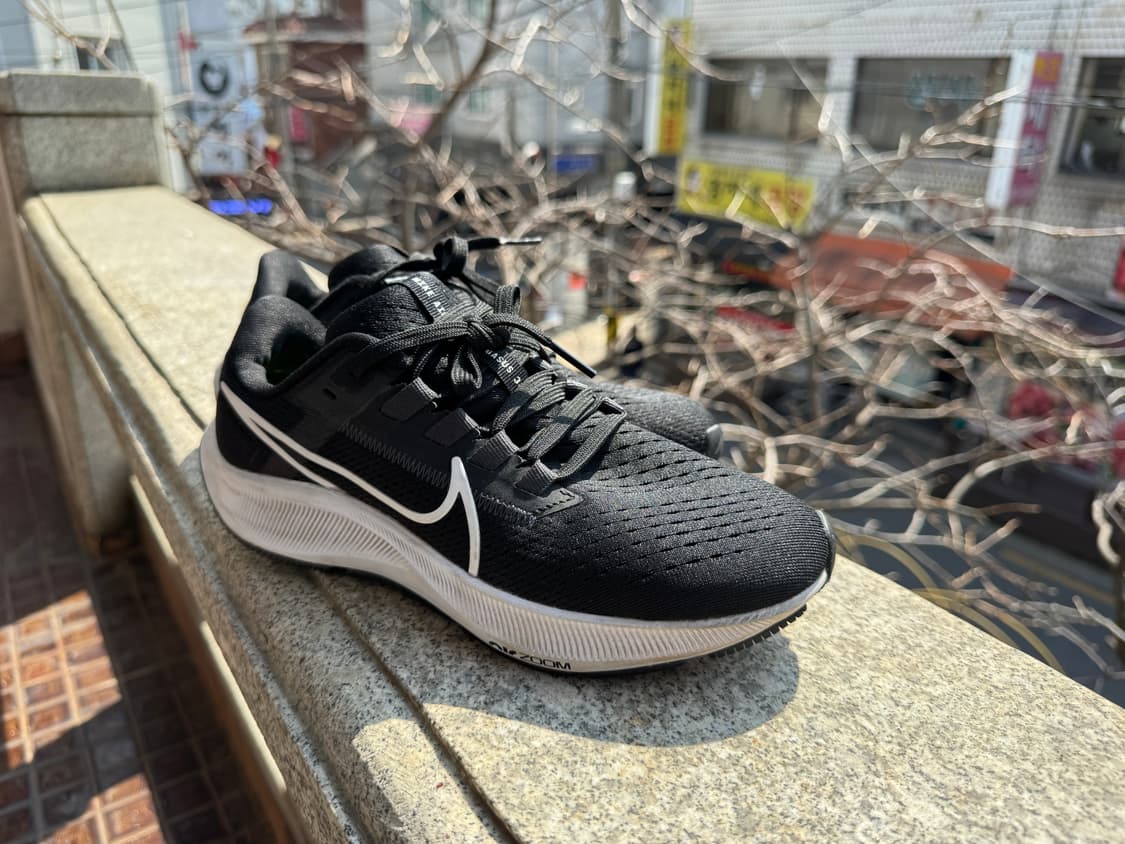 나이키 에어 줌 페가수스 38 블랙 런닝화 230mm 상품이미지1