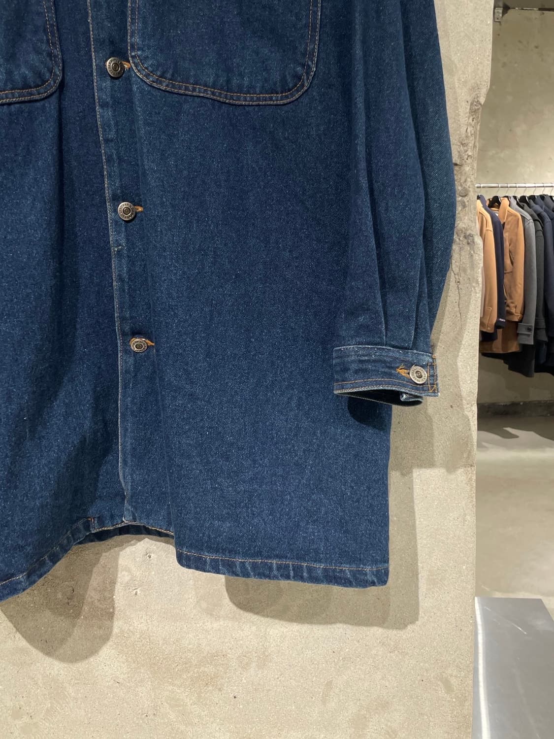 팻 팜 진청 워크 오버 데님 셔츠 자켓 상품이미지5