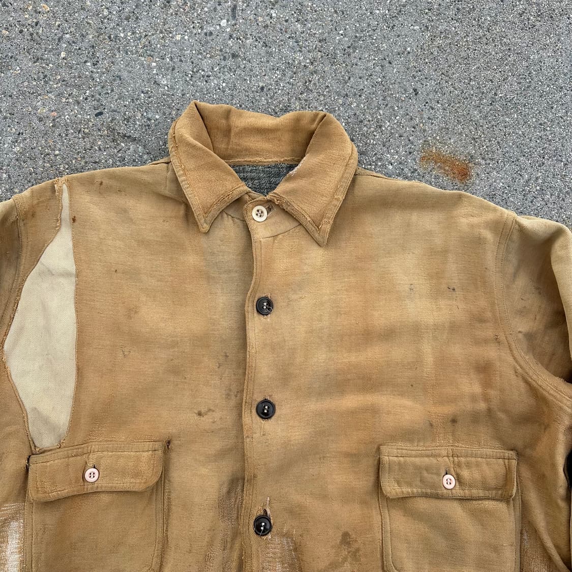 1930s Vintage Moleskin Work Jacket 상품이미지6