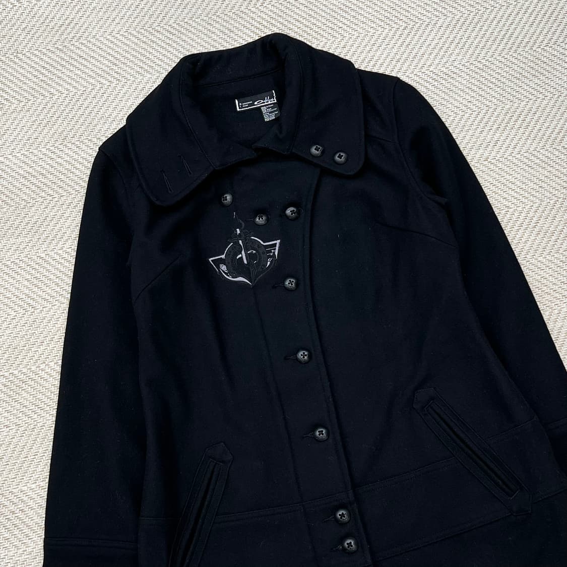 오클리 펑크자수 울 코트 r2499 상품이미지3