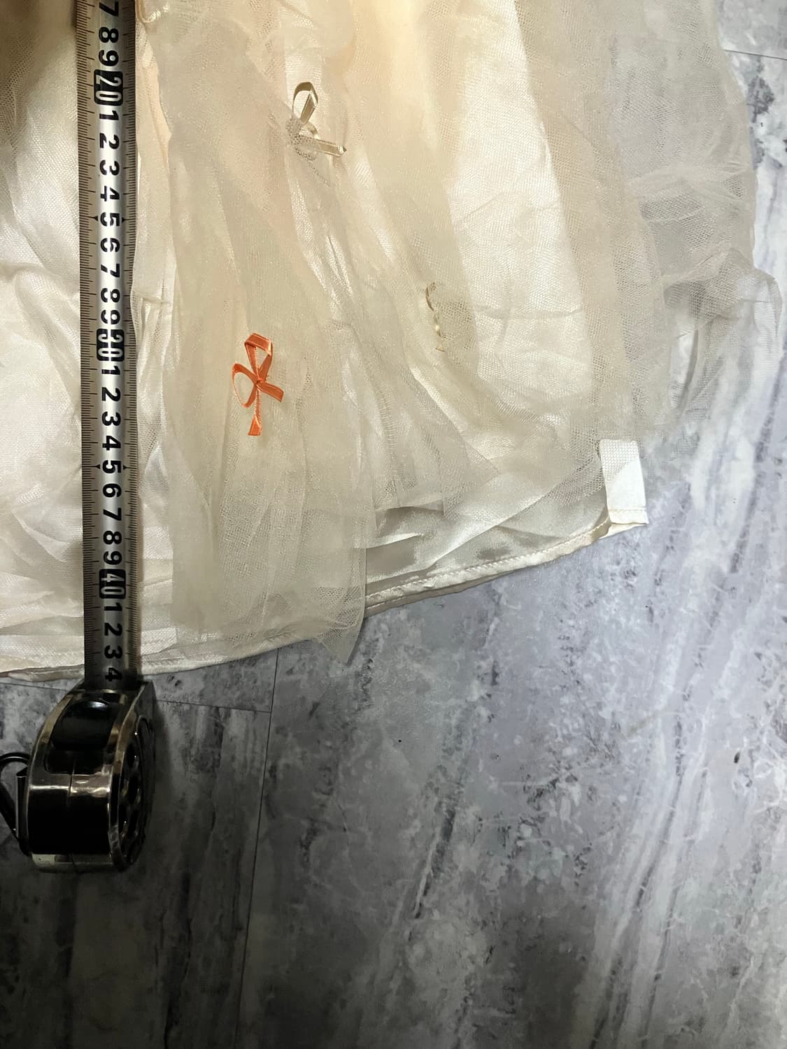 일본빈티지 Tocca 달천깔페어리 리본레이어드 샤스커트 상품이미지3