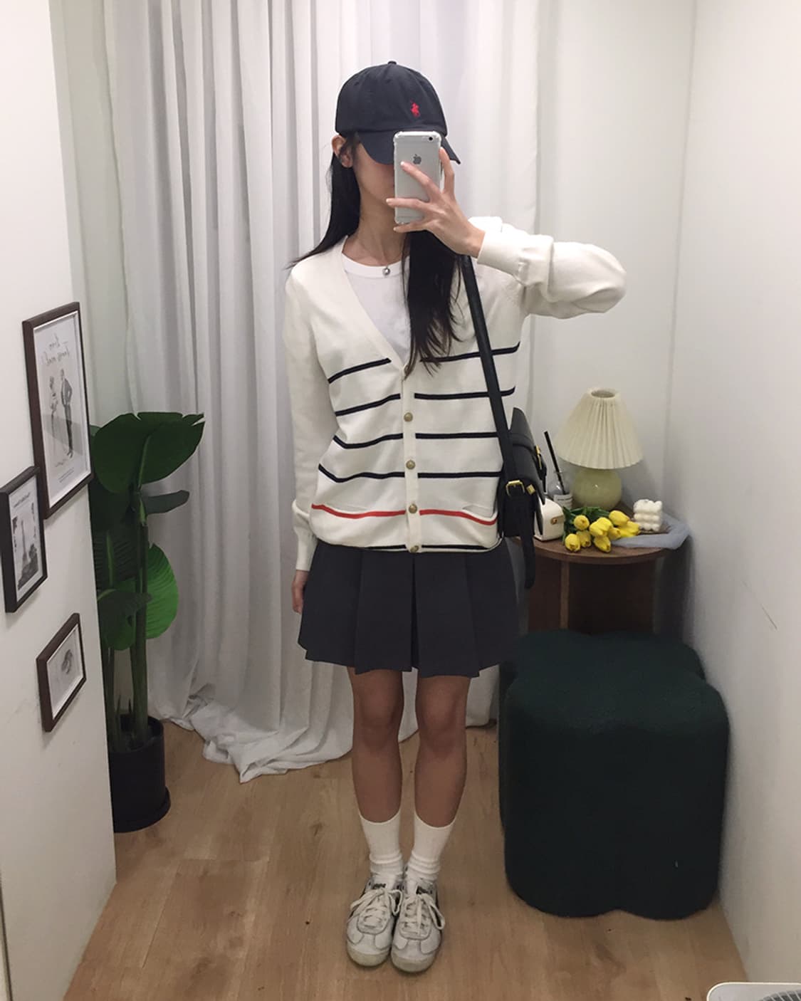 여성 타미 단가라 V넥 가디건 95 상품이미지1