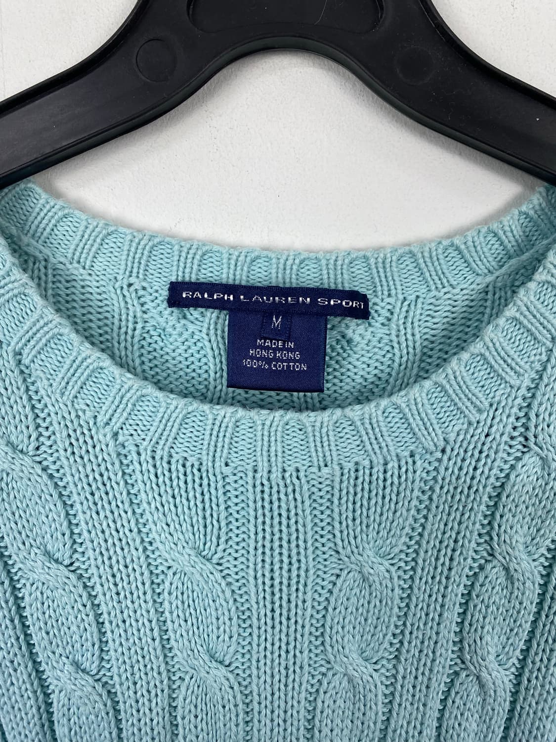 폴로 랄프로렌 스포츠 민트 꽈배기 니트 M <592> 상품이미지4