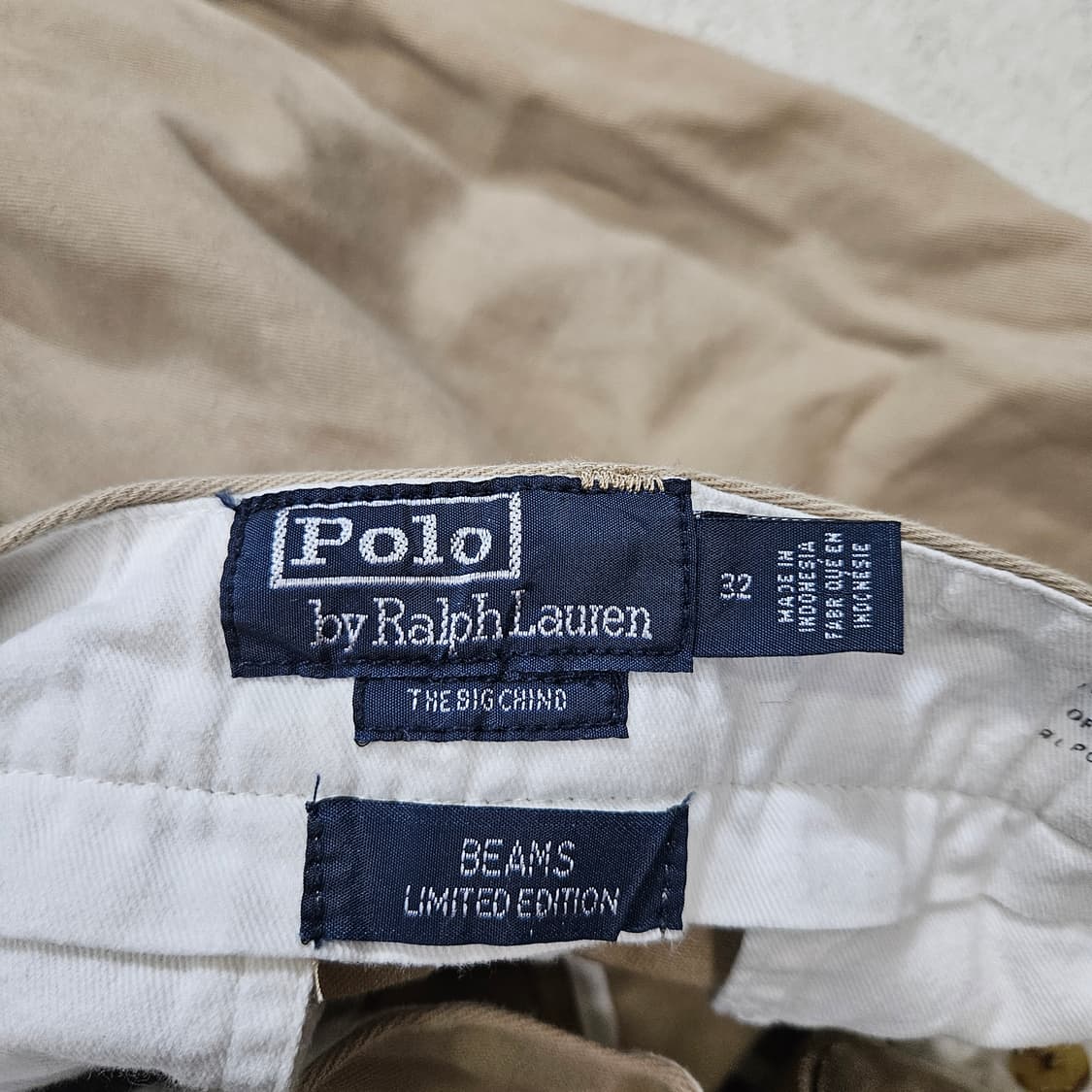 빔즈 폴로 빅 치노 팬츠 32 베이지 상품이미지6