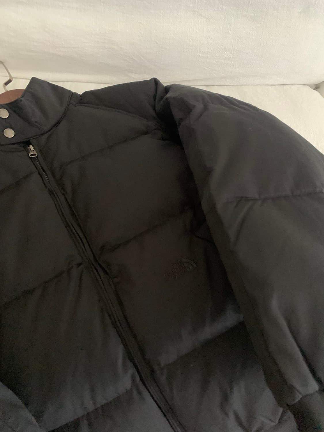 노스페이스 퍼플 로고 패딩 상품이미지6