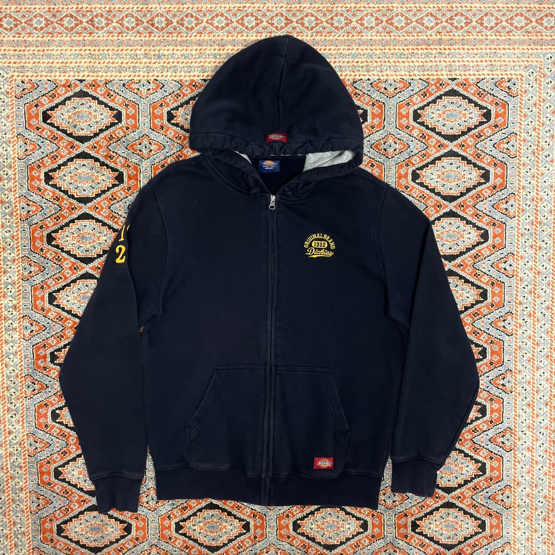 디키즈 사이드 프린팅 네이비 기모 후드집업 남성M  상품이미지1