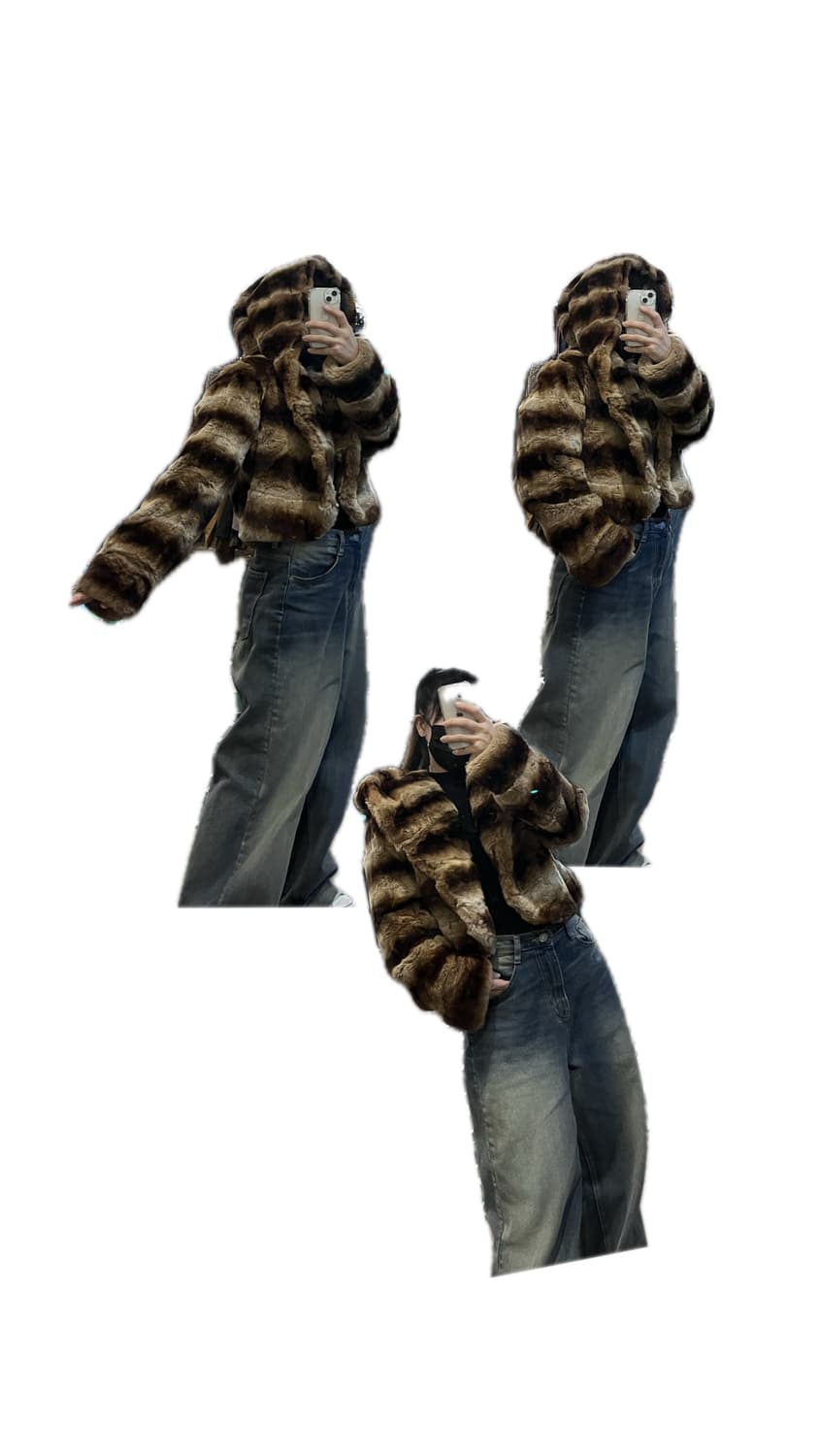 Rex 퍼 크롭 자켓 상품이미지1