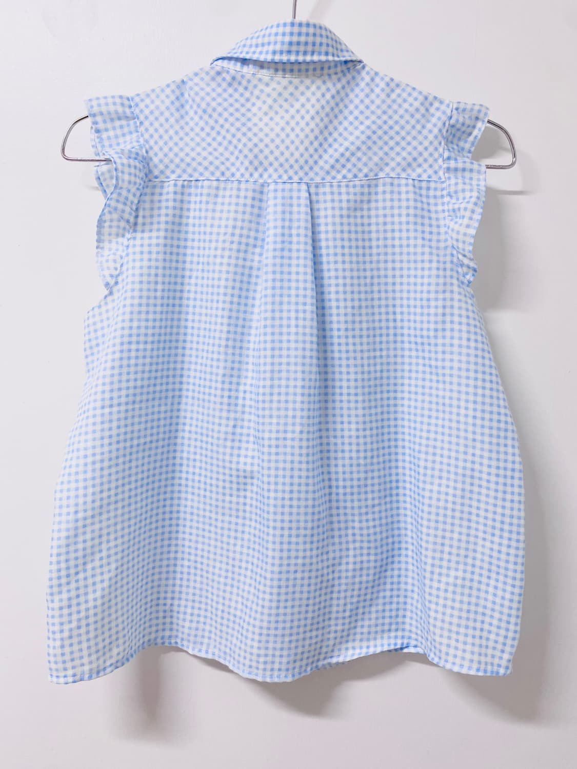 Liz Melo 리즈멜로 블루 체크 민소매 블라우스 히메갸루 상품이미지2