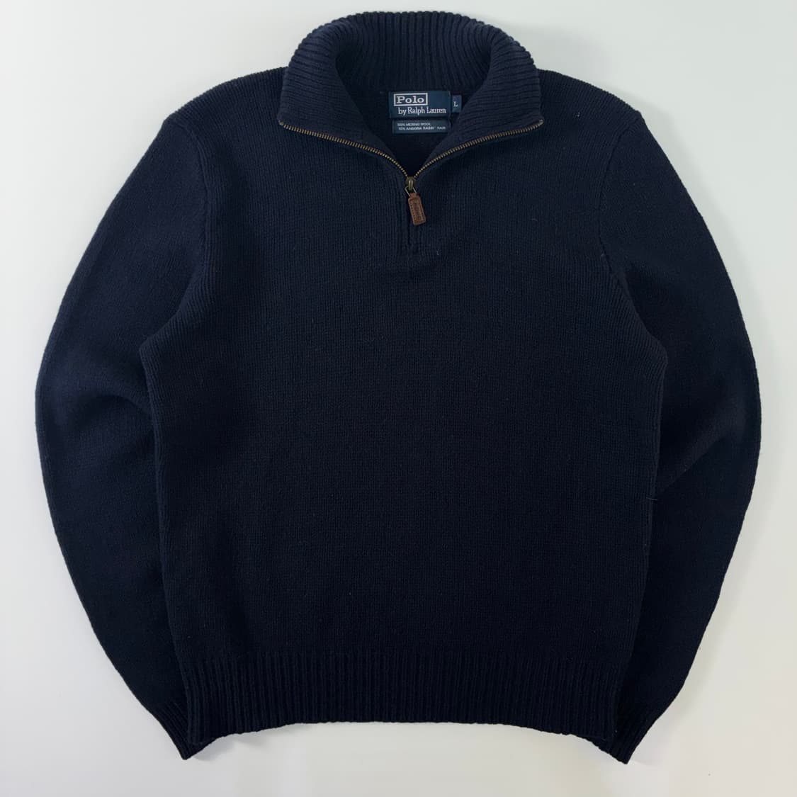 Polo 폴로 랄프로렌 메리노울 앙고라 하프 집업 니트 상품이미지1