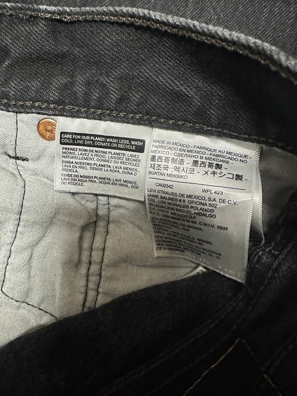 리바이스 501 블랙 34/32 상품이미지4