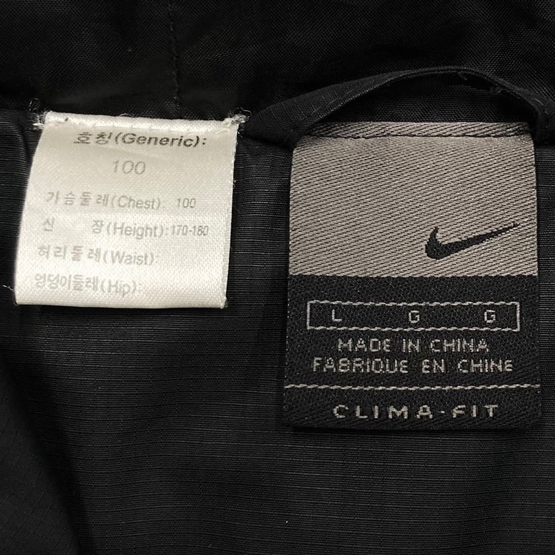 Nike 00,s 나이키 자수 스우시 블랙 후드 윈드점 상품이미지4