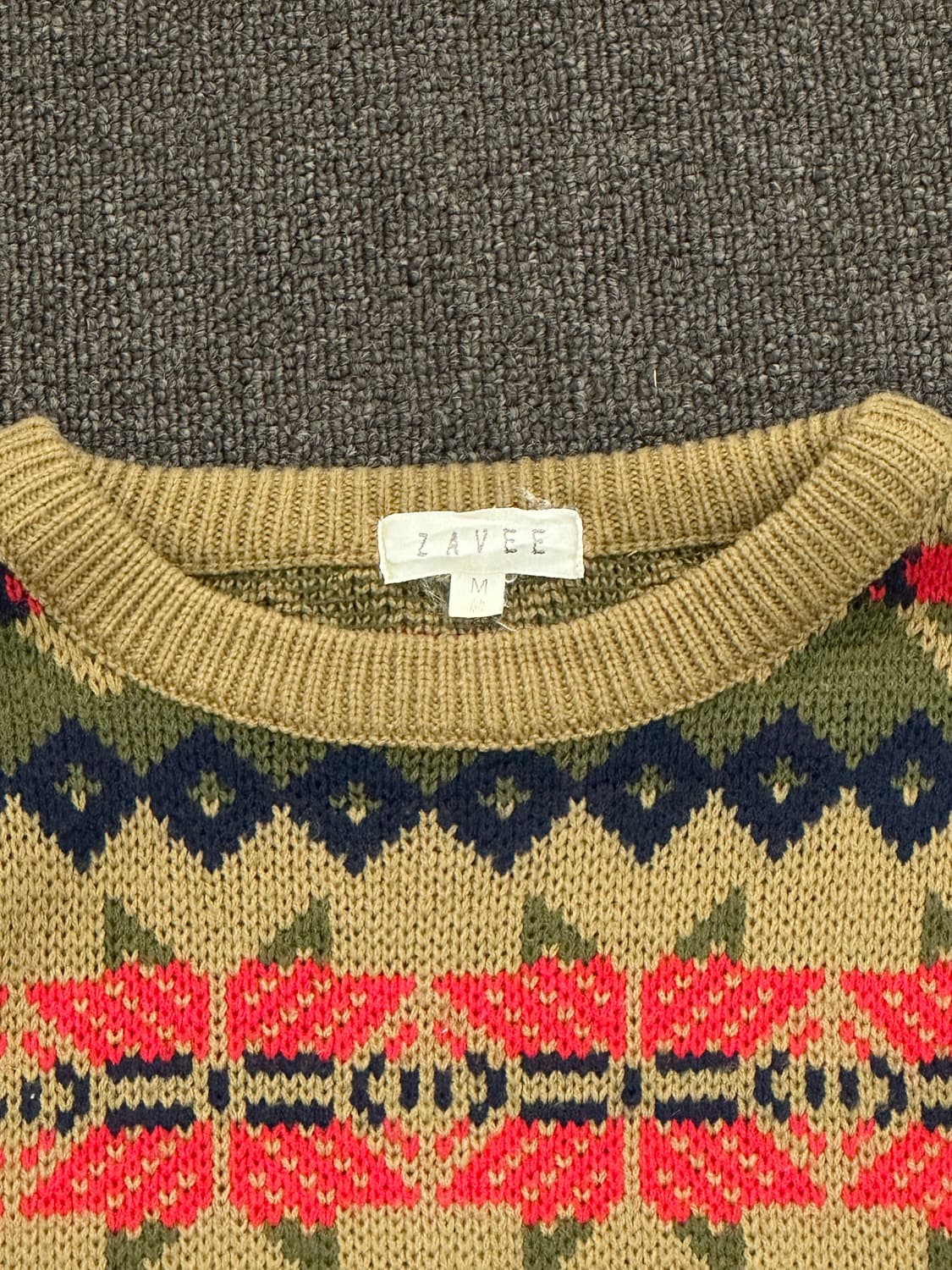 M)ZAVEE 빈티지 노르딕 패턴 스웨터 상품이미지3
