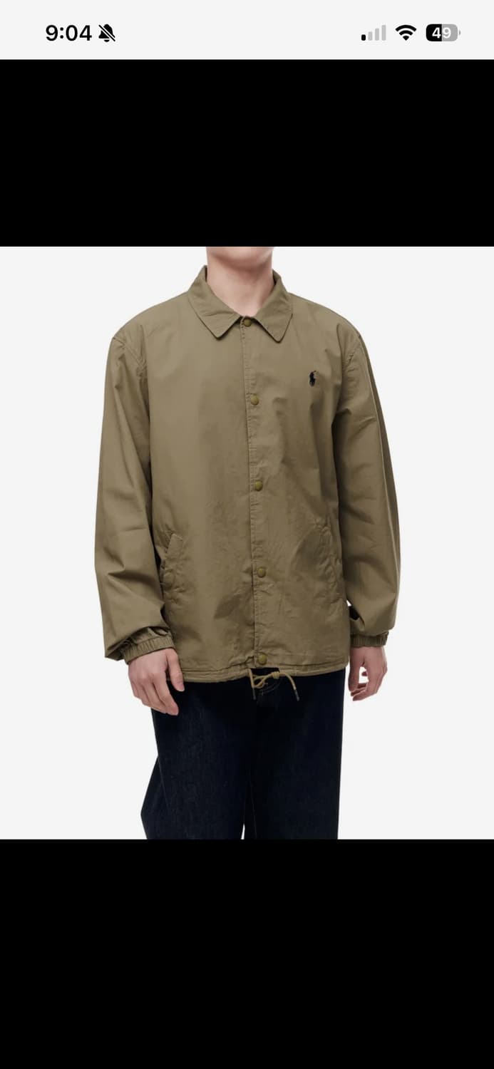 폴로 포플린 코치 자켓 베이지 M 상품이미지1