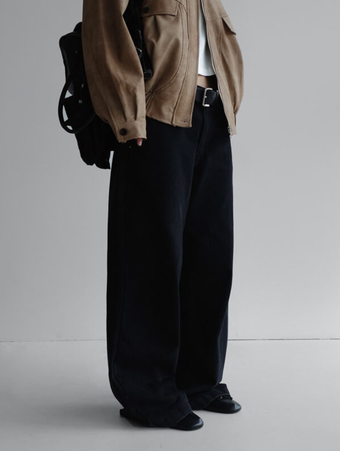 라룸 흑청 와이드 데님 팬츠 청바지 상품이미지1