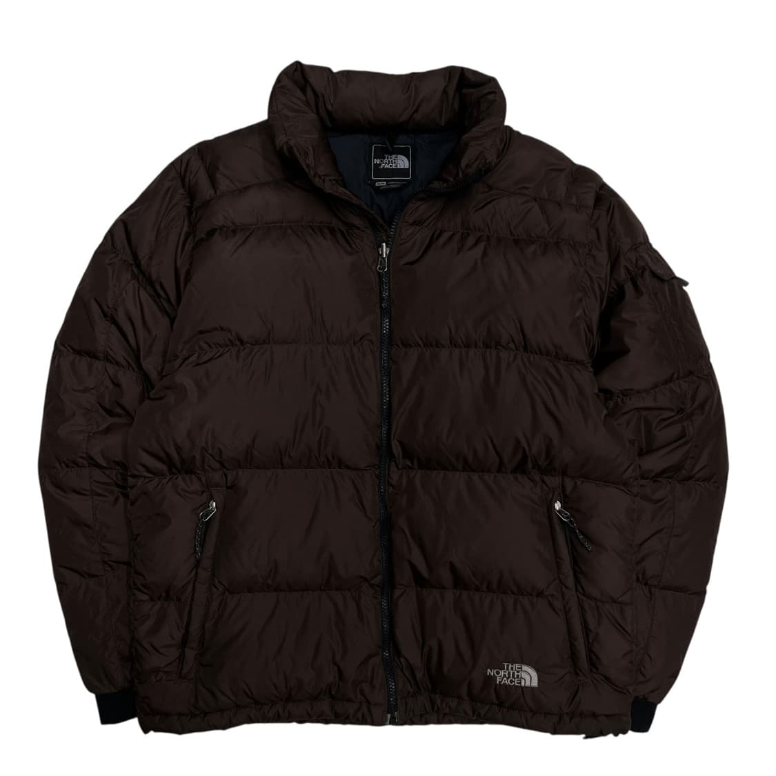 노스페이스 눕시 센터로고 초코브라운 패딩 M 상품이미지2