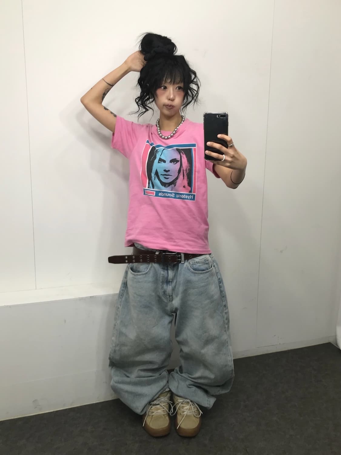 Hysteric Glamour His girl Pink T-shirt 상품이미지3