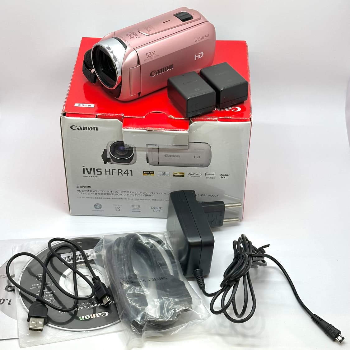 (박스/택포/샘플영상o)캐논 핑크 캠코더,r41 상품이미지2