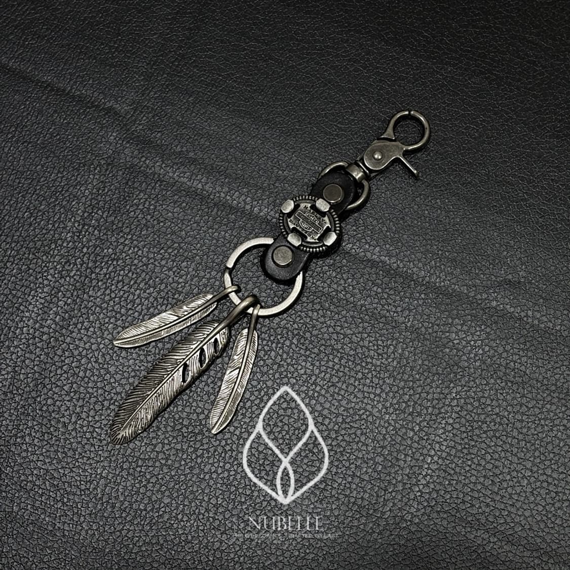 🌗 Harley feather keyring / 빈티지 깃털 키링 상품이미지4