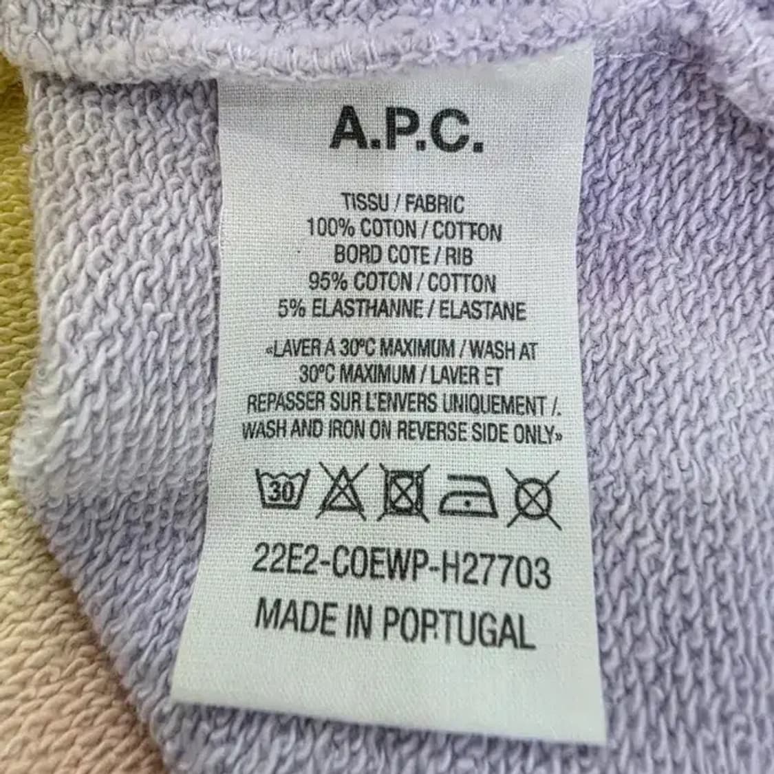 A.P.C. 아페쎄 타이다이 후드티 남녀공용 S 상품이미지5