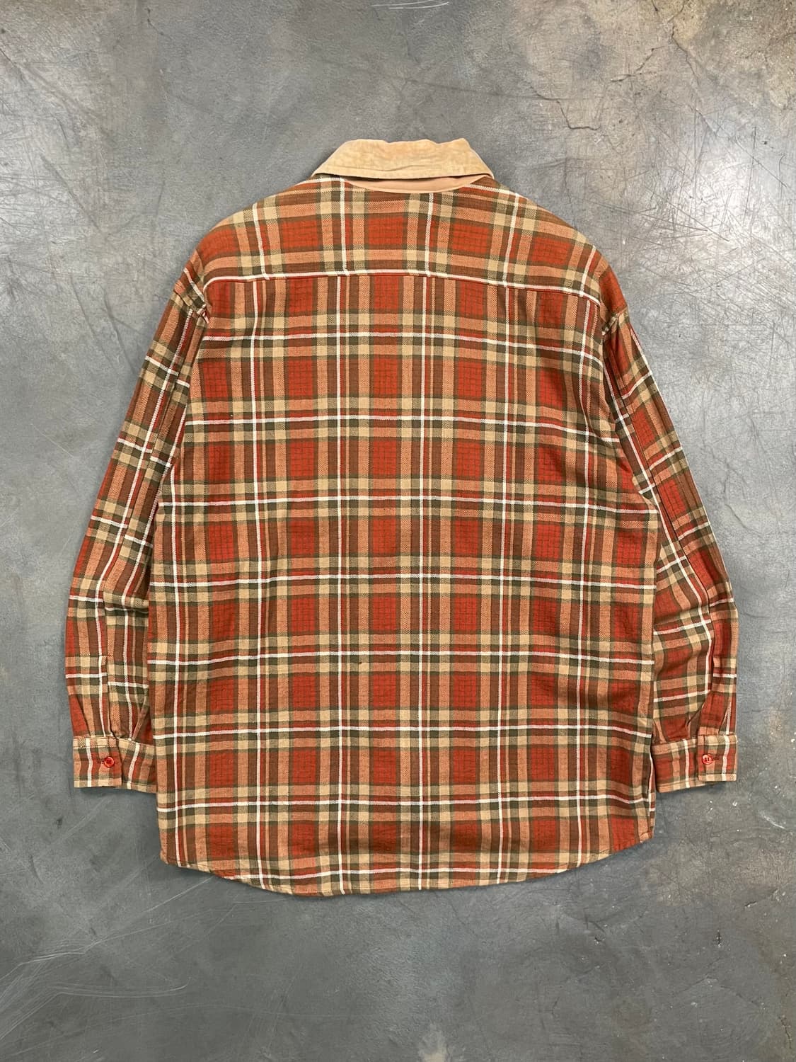 빈티지 타탄 체크 셔츠 집업 상품이미지4