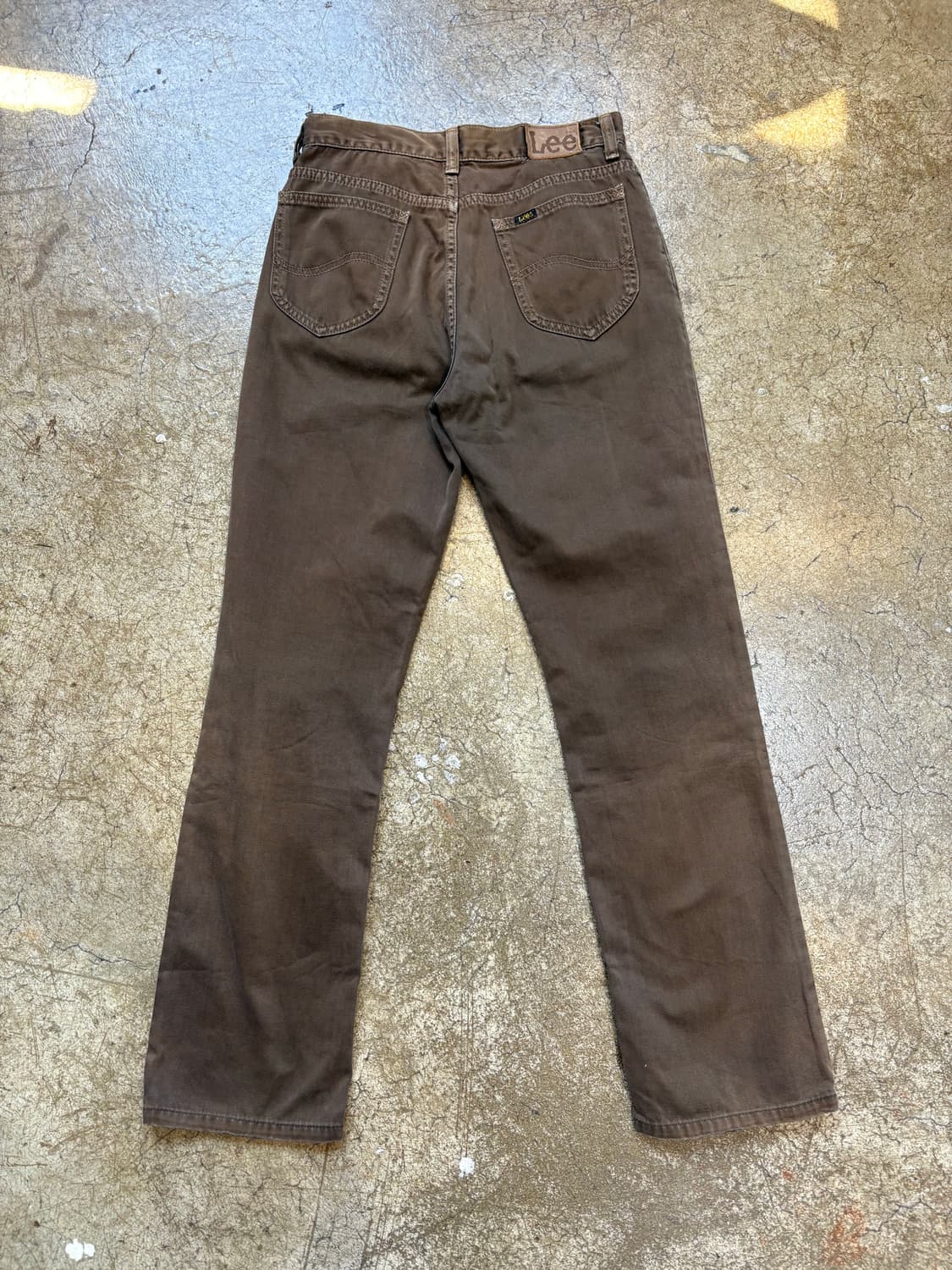 90s Lee 브라운 썬페이딩 팬츠 상품이미지5