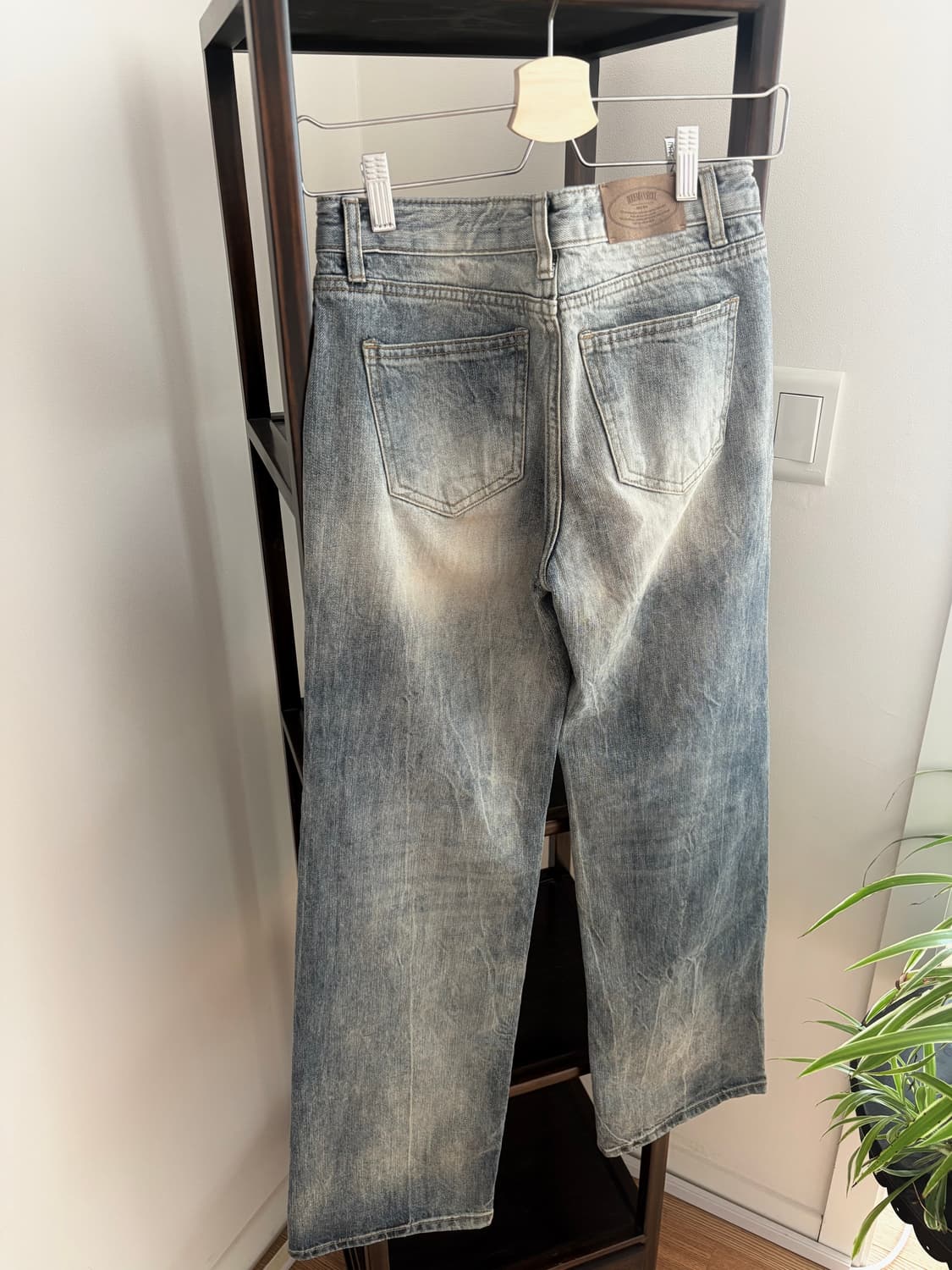 보헤미안서울 그레이 스카이 와이드 데님 팬츠 상품이미지2