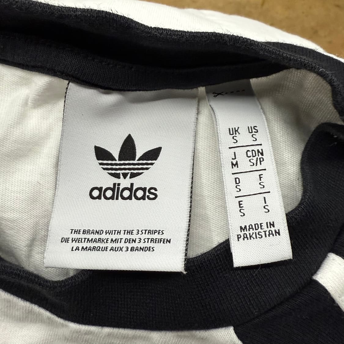 아디다스 흰검 배색 롱슬리브 긴팔티셔츠 상품이미지5