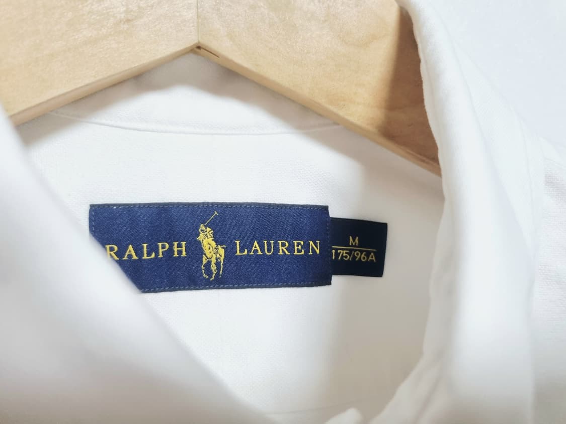 남성 폴로 옥스퍼드 멀티포티 화이트 흰색 긴팔 남방 셔츠 상품이미지10