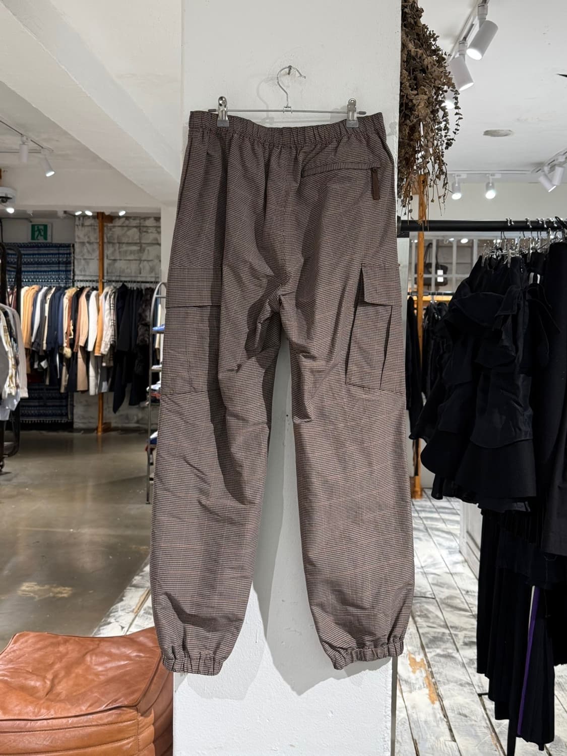 언더커버 브라운 체크 카고 조거 팬츠 상품이미지4