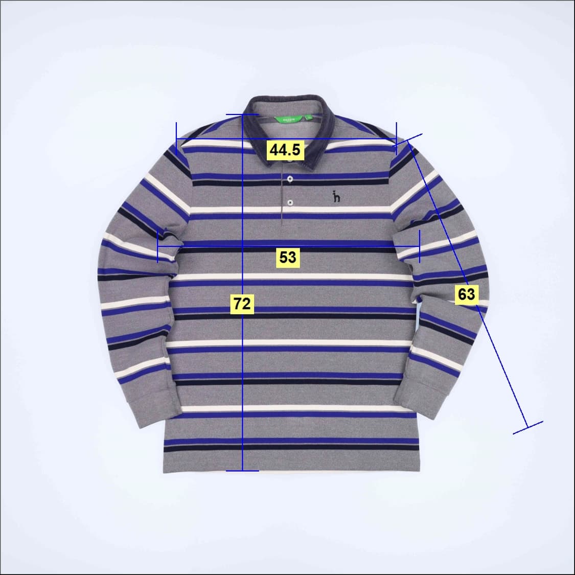 100 헤지스 골프 코듀로이 카라 피케 긴팔 티셔츠 4232 상품이미지7