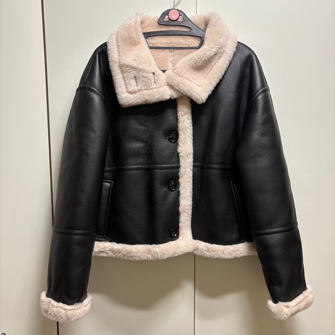 금강모피 양털 하이넥 무스탕 자켓 상품이미지1