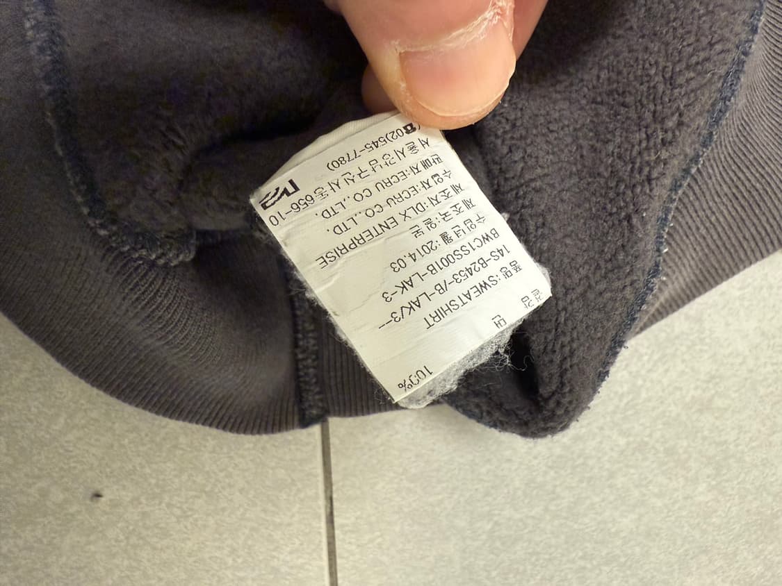 베드윈맨투맨 3사이즈 상품이미지7