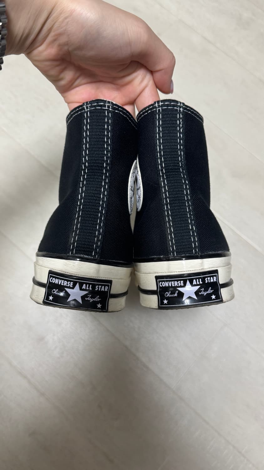 컨버스 척테일러 블랙 하이 225 상품이미지4