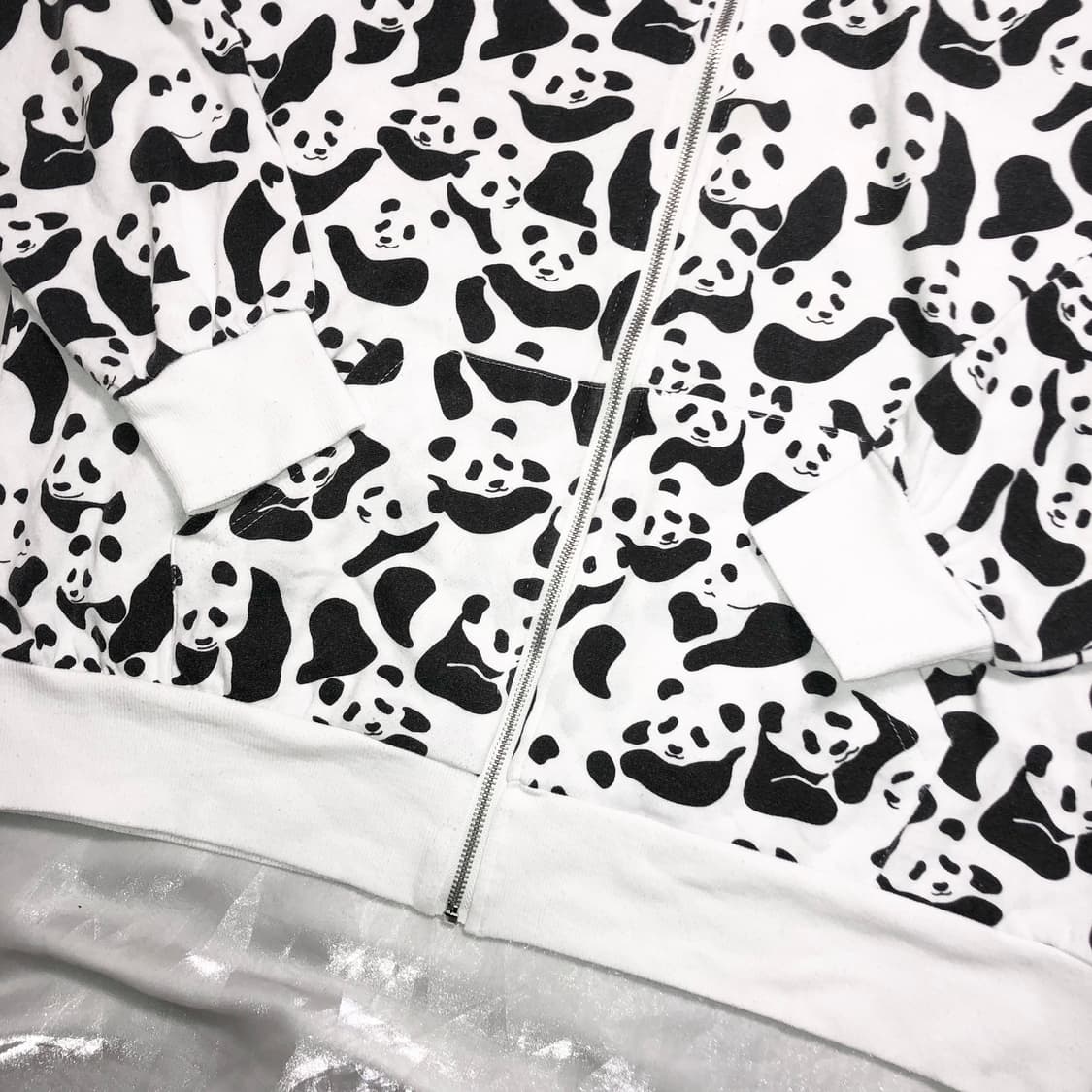 panda pattern hooded zip-up 상품이미지3