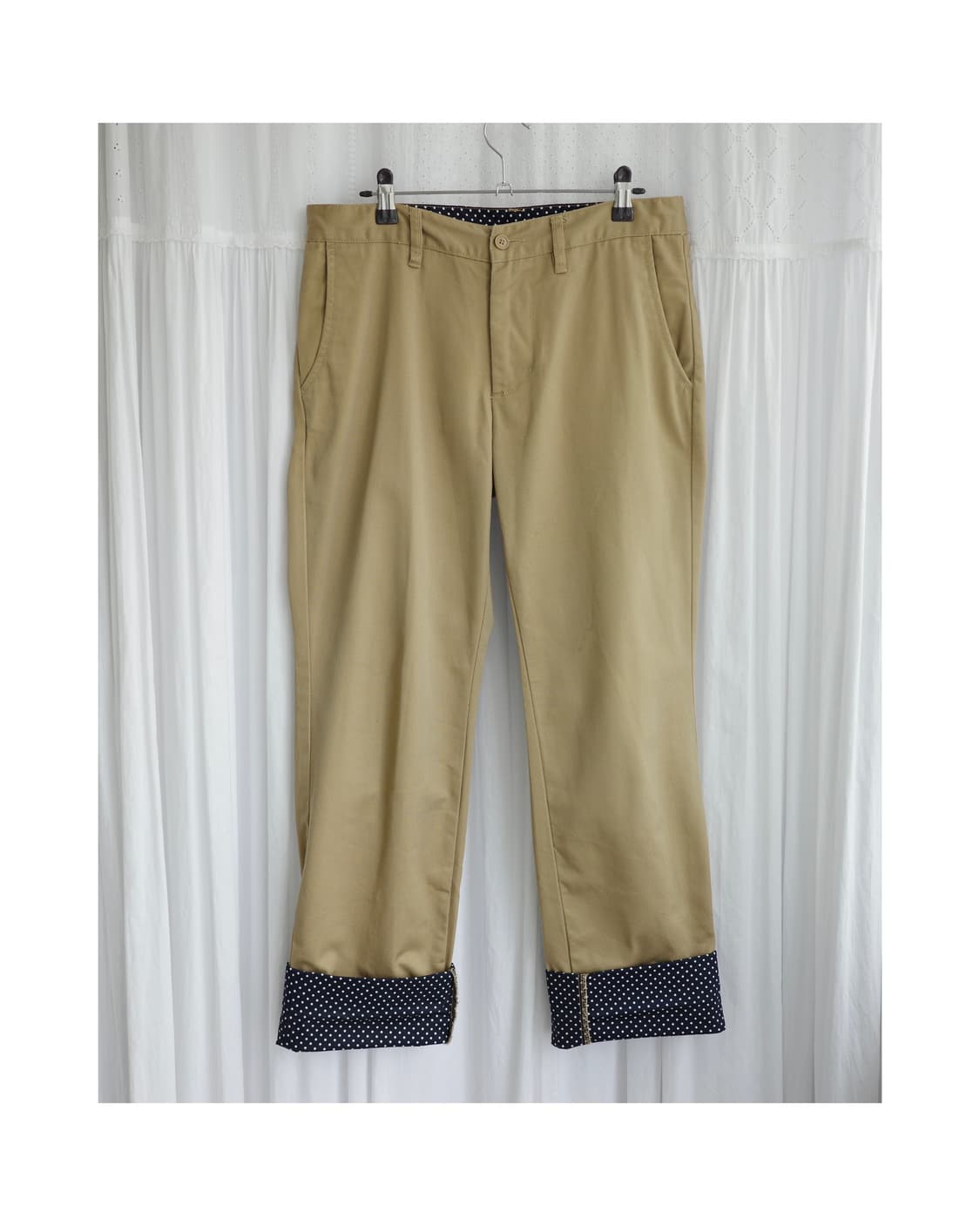 TK mixpiece beige dot pants 상품이미지2