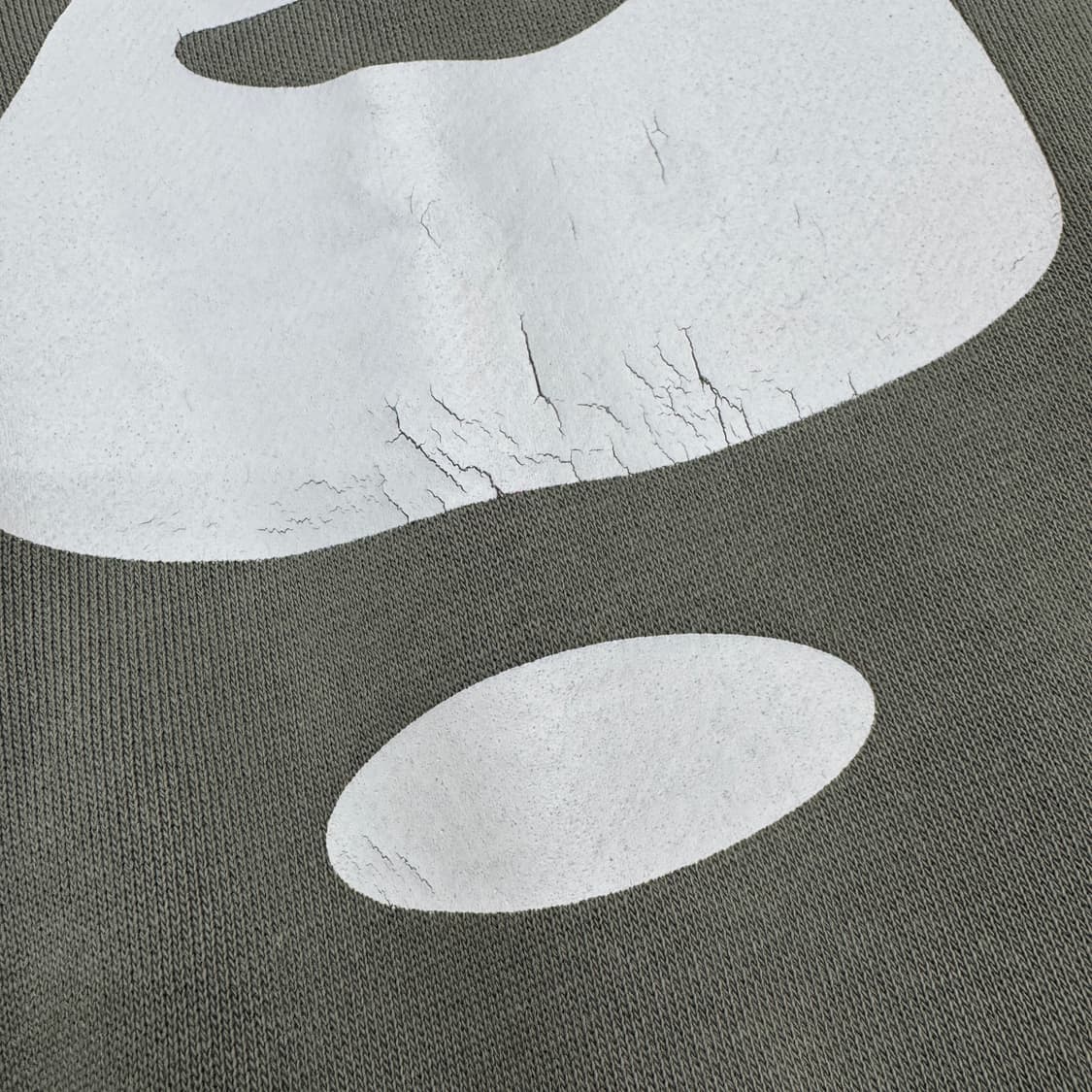 베이프 에이프 페이스 맨투맨 카키 상품이미지4