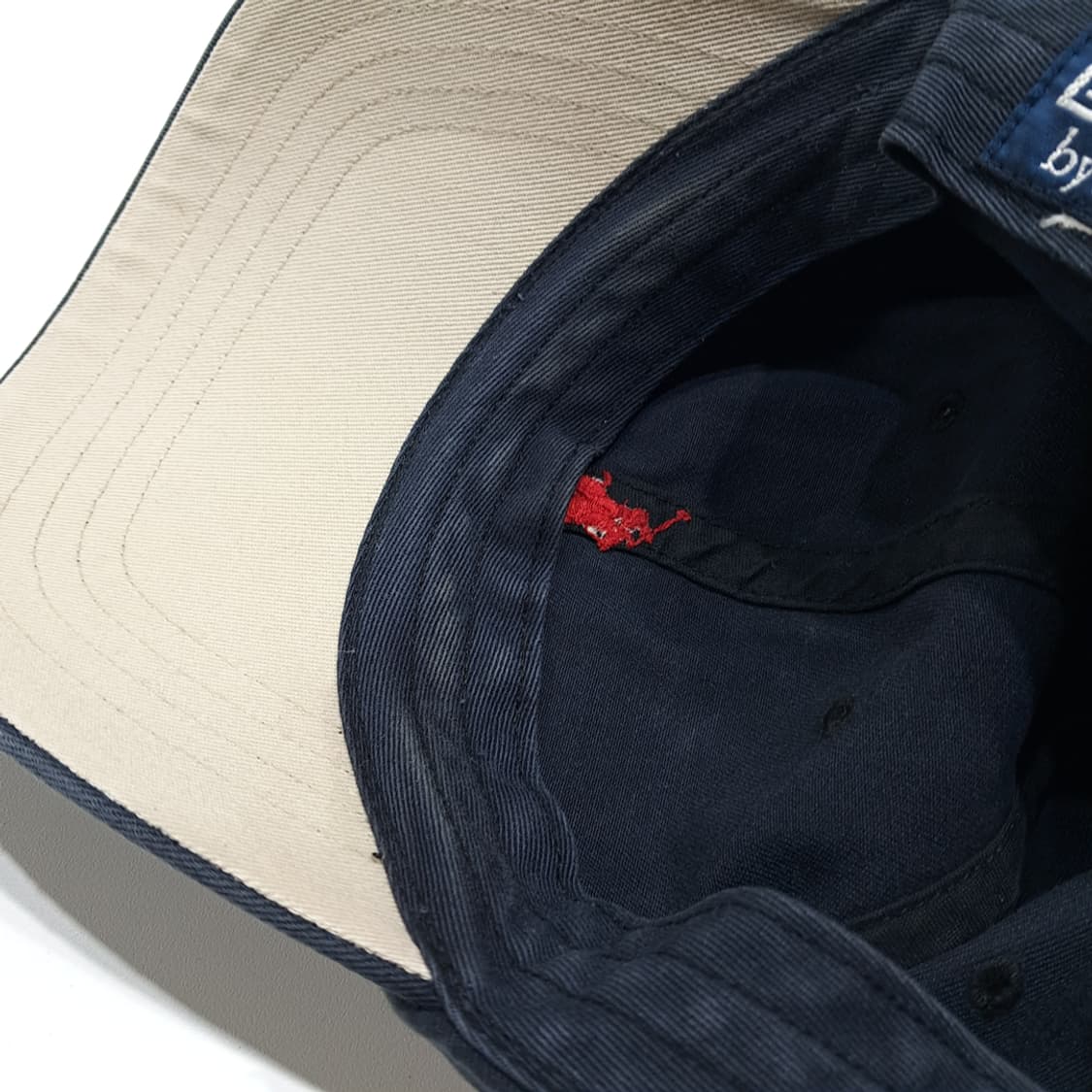 CL552 폴로 90s 가죽스트랩 다크네이비 자수 레드 볼캡 모자 상품이미지9