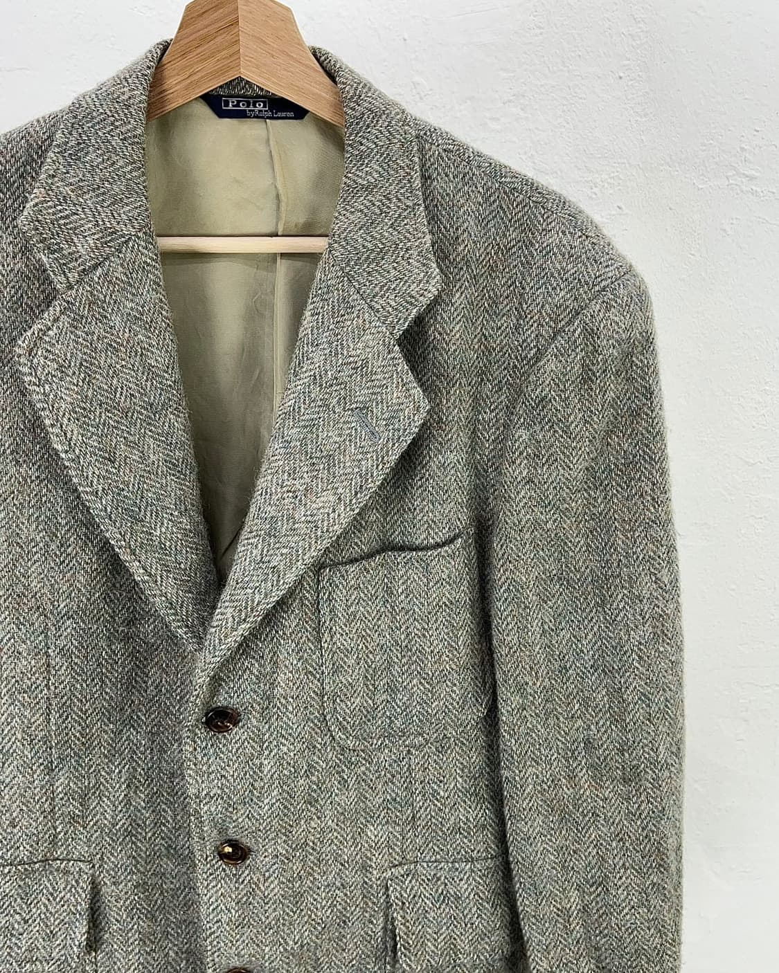 폴로 랄프로렌 해링본 트위드 울 블레이저 자켓 상품이미지3